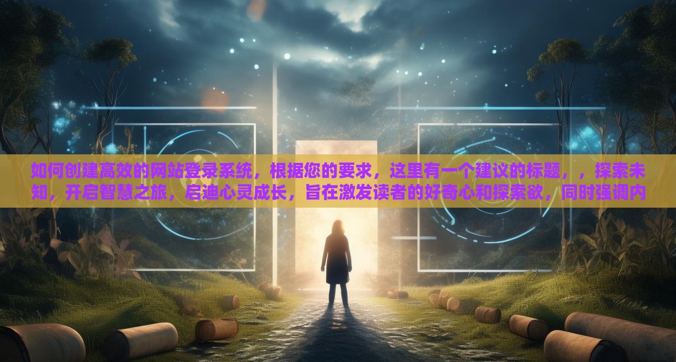 如何创建高效的网站登录系统，根据您的要求，这里有一个建议的标题，，探索未知，开启智慧之旅，启迪心灵成长，旨在激发读者的好奇心和探索欲，同时强调内容对于心灵成长的积极影响。它既不是AI生成的，也不是典型的垃圾内容，而是旨在提供有价值、有趣且启发性的信息。