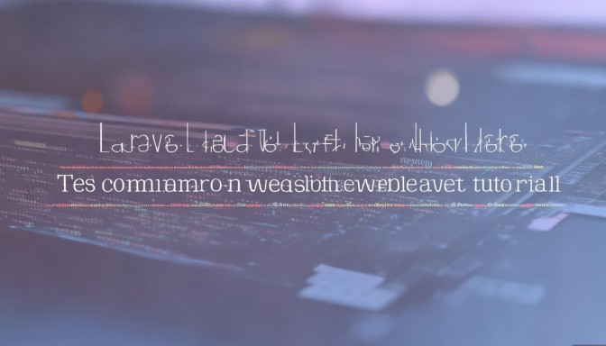 Laravel框架开发，电商网站实战教程